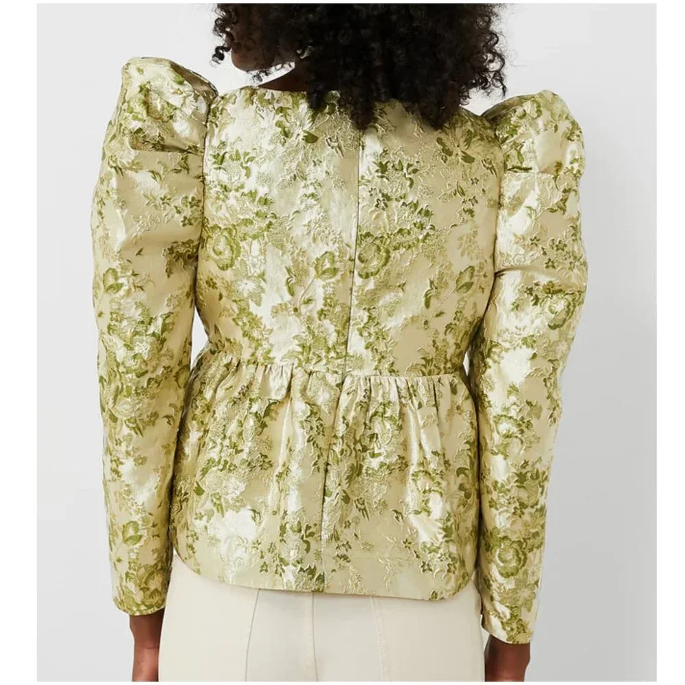 Tuckernuck Gold Floral Blouse - Picture 2 of 13